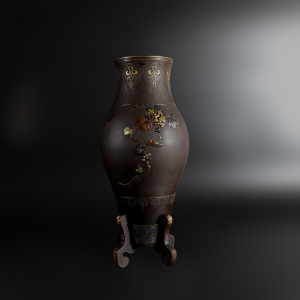 № 2767 Парные Вазы "Белки и виноград"