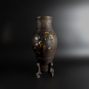 № 2767 Парные Вазы "Белки и виноград"