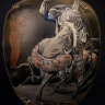 № 1944 Парные вазы "Жанровые сцены"